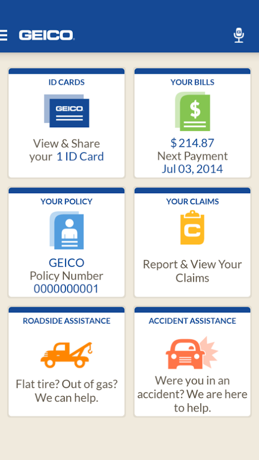GEICO Mobile - screenshot