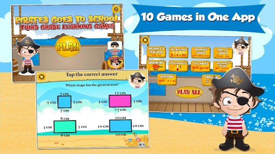 Free Pirate Kids 3rd Grade Games APK for PC