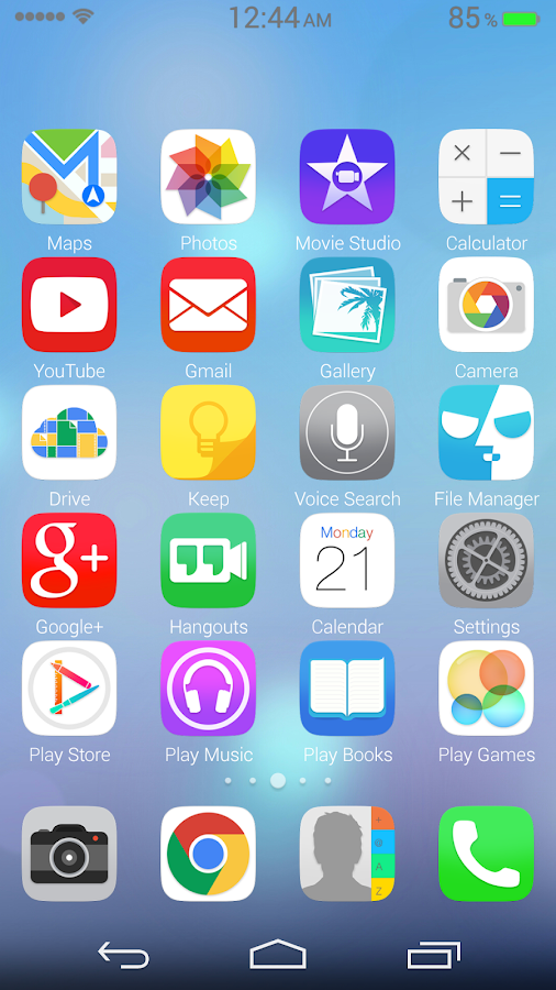 Ultimate iOS8 Launcher Theme - screenshot