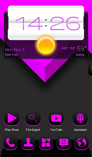 Next Launcher Theme Dafna P 3D