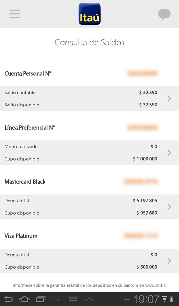 Itaú CL Tablet Screen 2