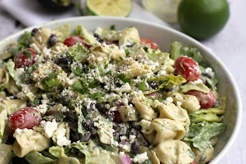 Tortellini Salad with Avocado Dressing