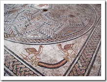 Uno de los mosaicos más destacables del yacimiento.        