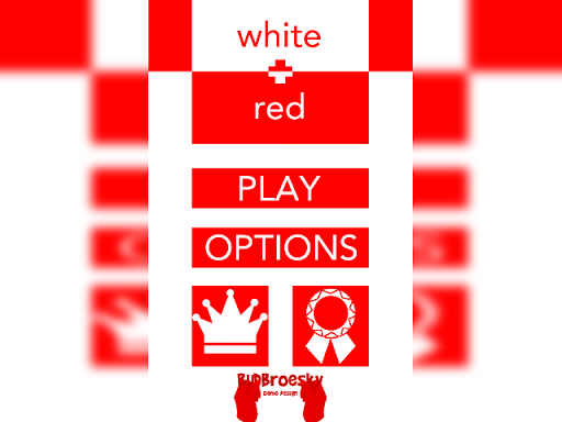 white + red