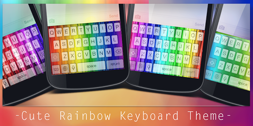 Cute Rainbow Keyboard Theme