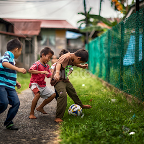 Street soccer by Siew Jun Han - Babies & Children Children Candids
