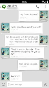 Evolve SMS Theme - Polaroid - screenshot thumbnail