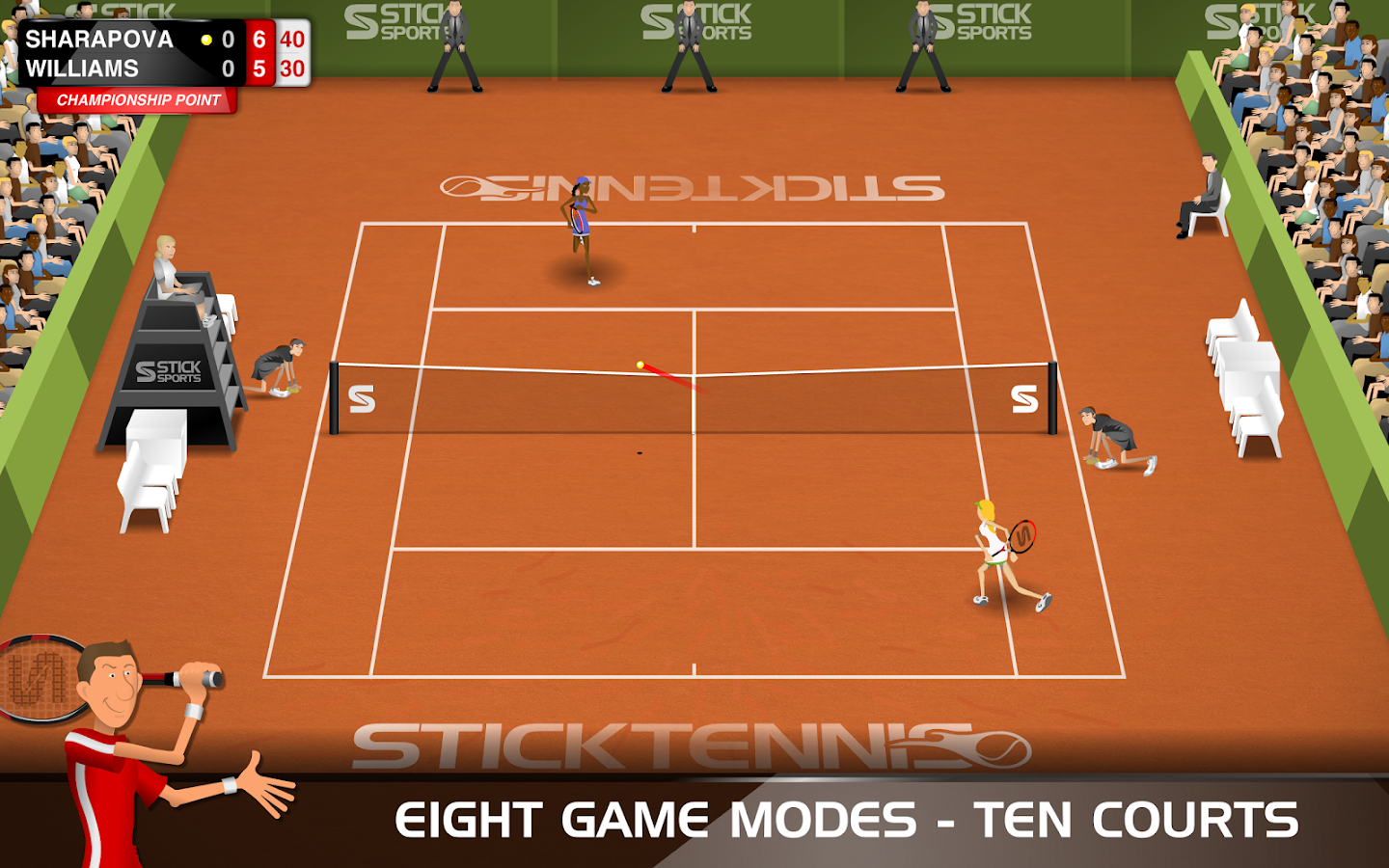 Stick Tennis - screenshot