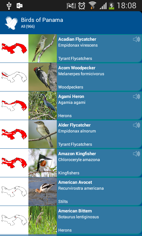 Birds of Panama Screen 2