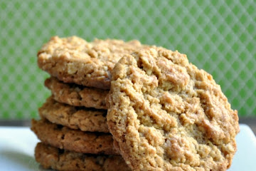 Peanut Butter and Walnut Oatmeal Cookies