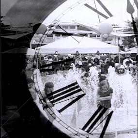 Time by Mady Sieracki - Black & White Abstract