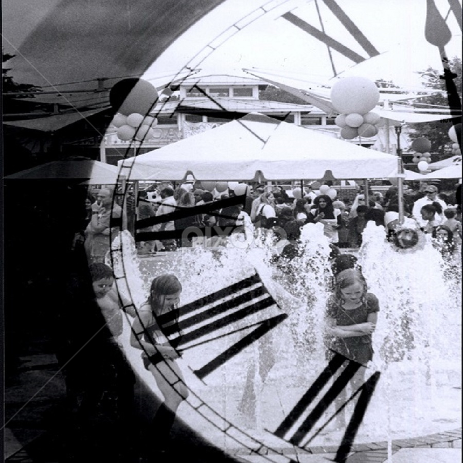 Time by Mady Sieracki - Black & White Abstract