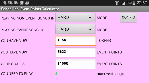 School Idol Points Calculator