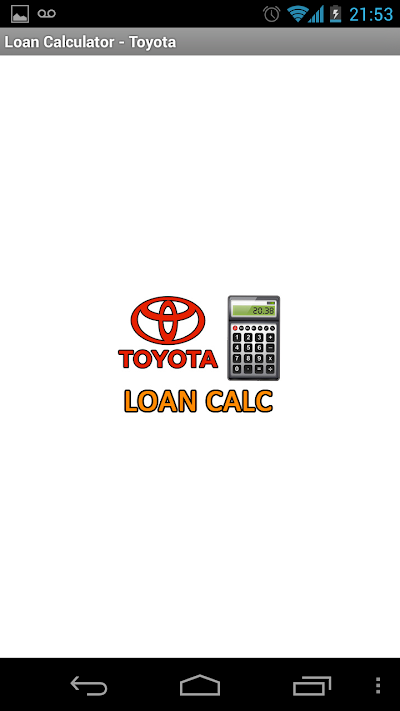 Car Loan Calculator - Toyotafor Android - APK Download