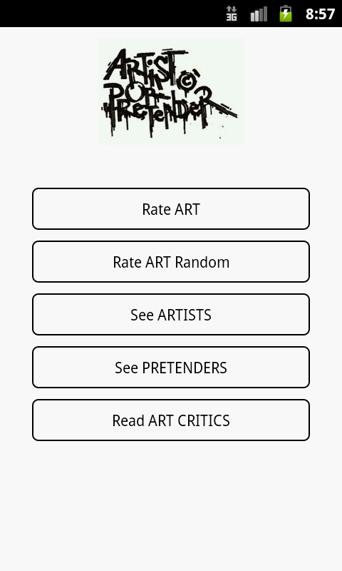 Rate artworks - AoP (pro) Screen 1