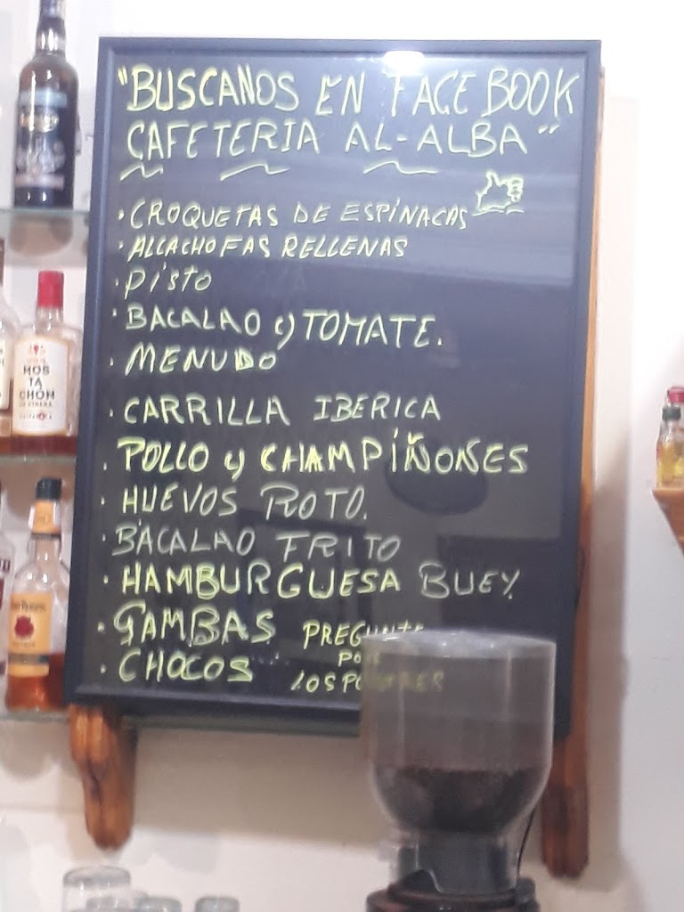 Bar Al Alba — Carta