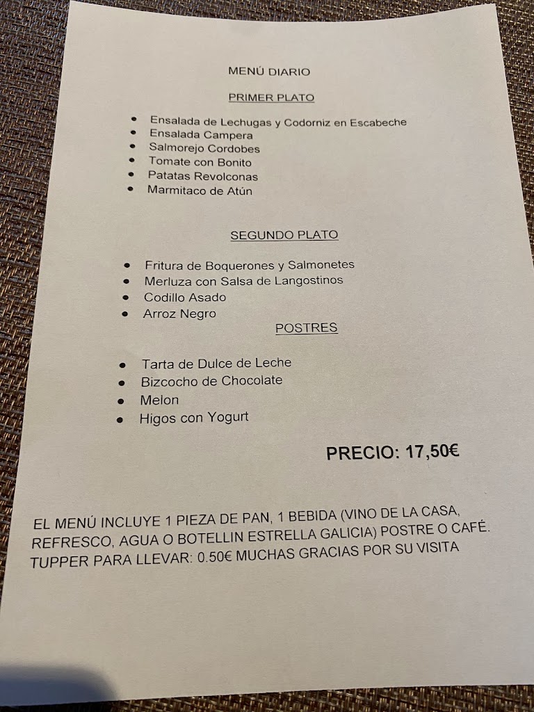 CAMOMILA Y CANELA — Carta