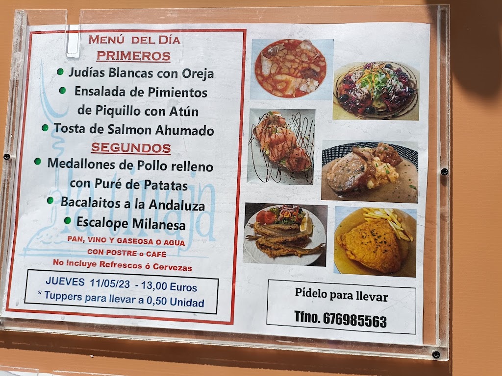 Bar restaurante La Tinaja — Carta