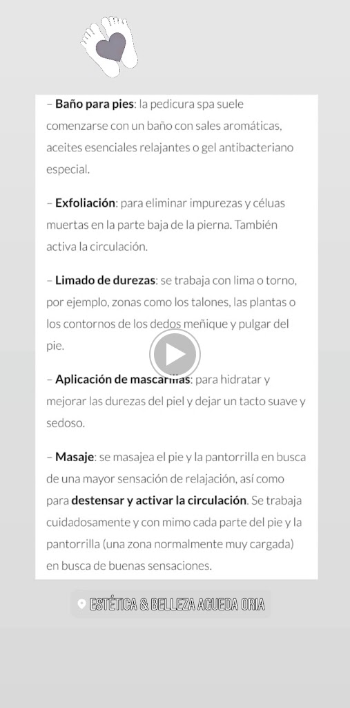 Beauty & Care Agueda Oria — Carta