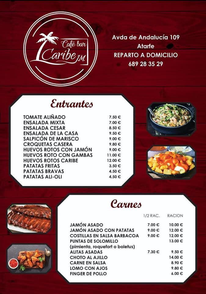 Cafe Bar Bela — Carta