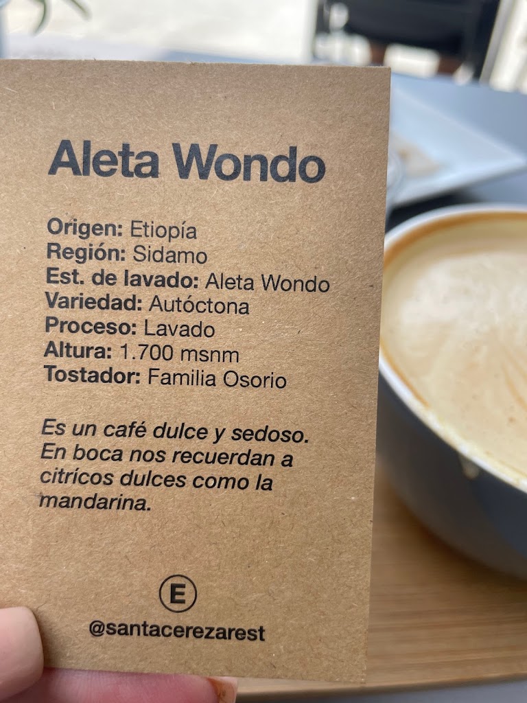 Restaurante | Santa Cereza — Carta