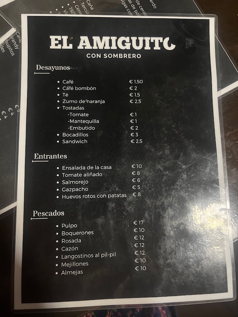 Cafe bar amiguito con sombrero — Del propietario