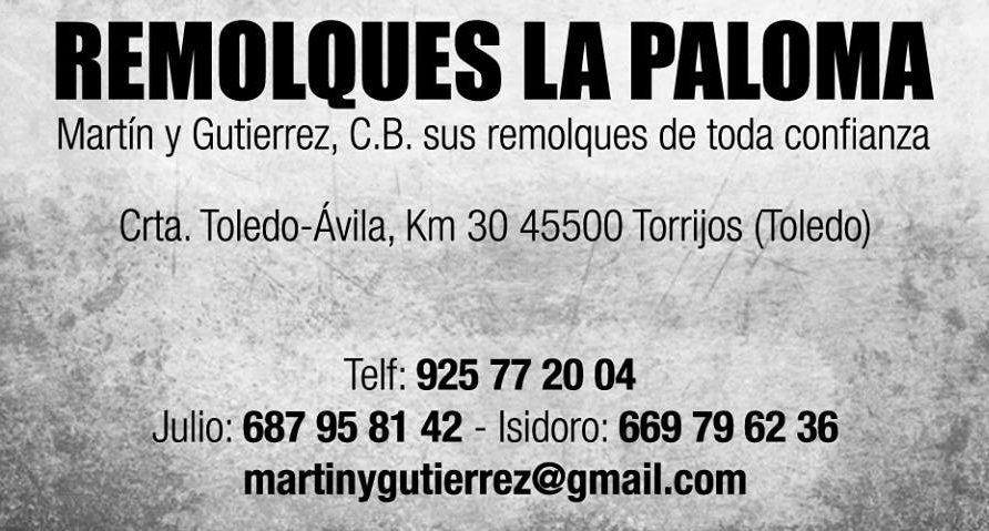 Remolques la Paloma - Desguace Martin y Gutierrez C.B.
