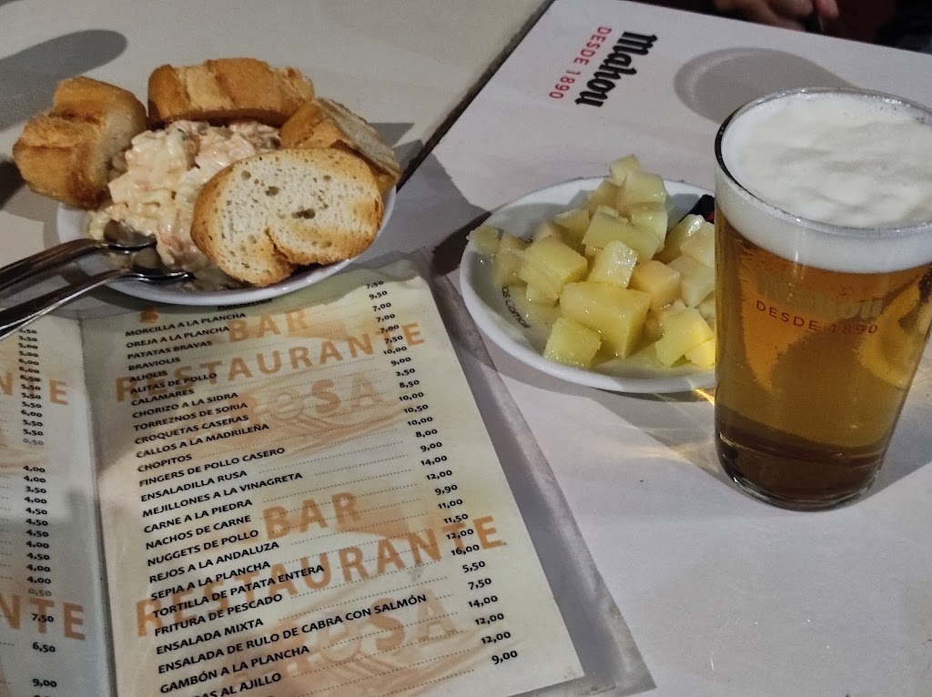 Bar - Restaurante Arosa — Carta