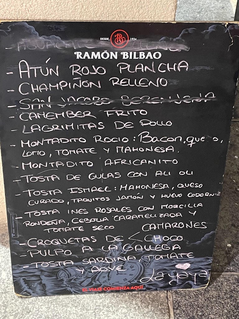Restaurante El Tapeo de La Yaya — Carta