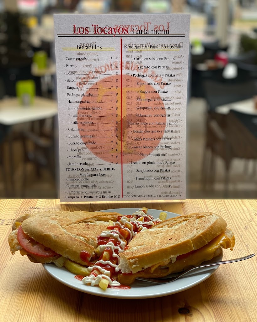 Bocadilleria los tocayos — Carta