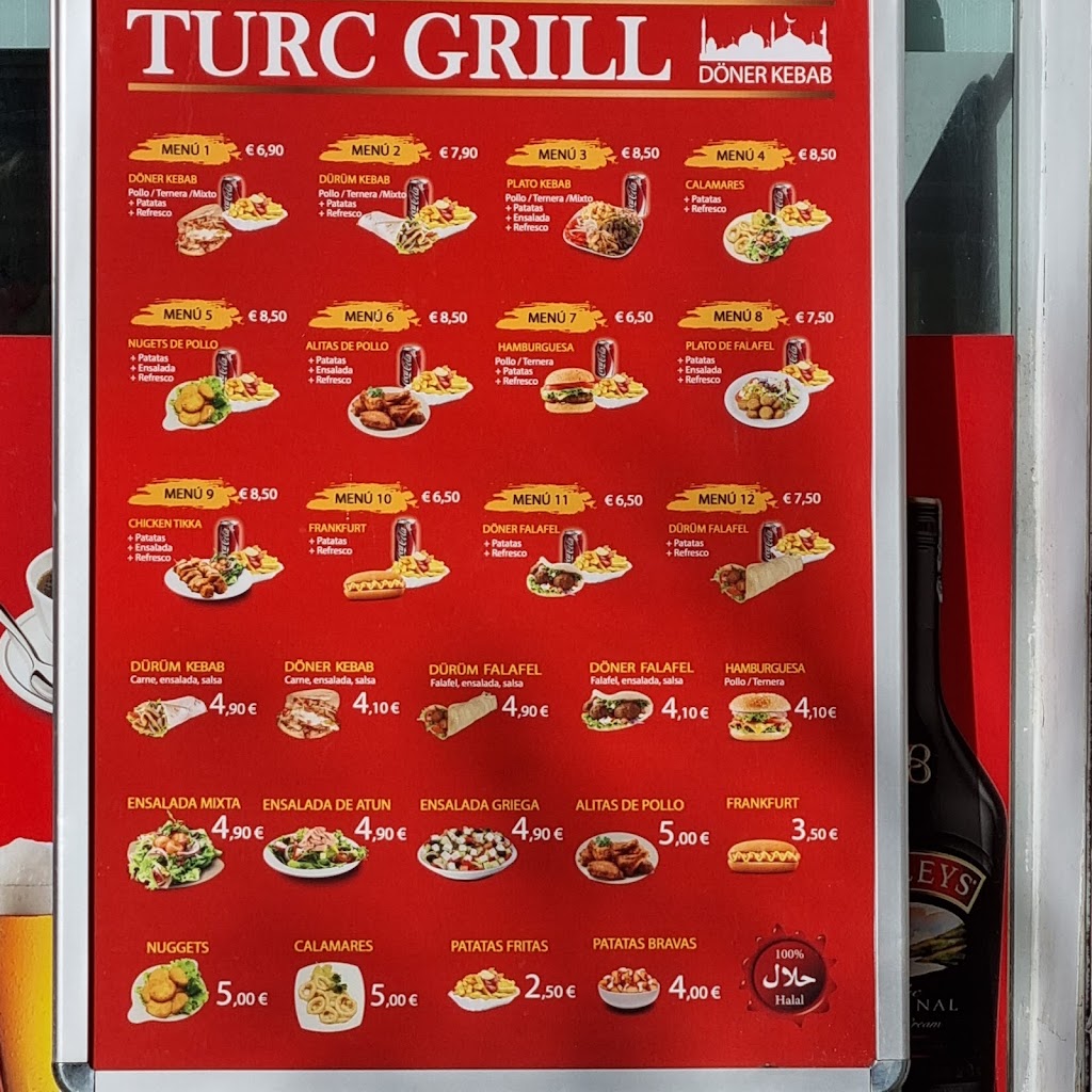 Turc Gril bar Restaurante — Carta