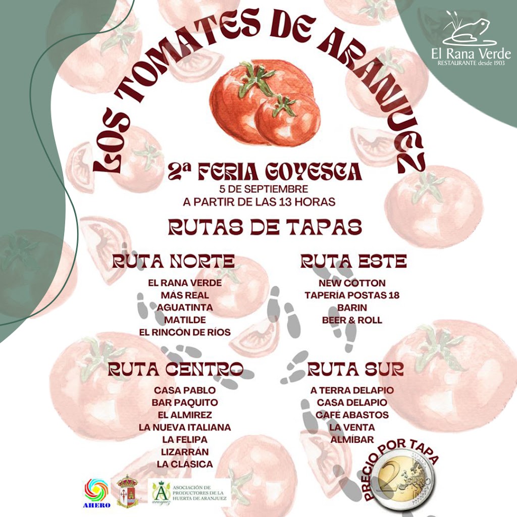Restaurante El Rana Verde — Carta