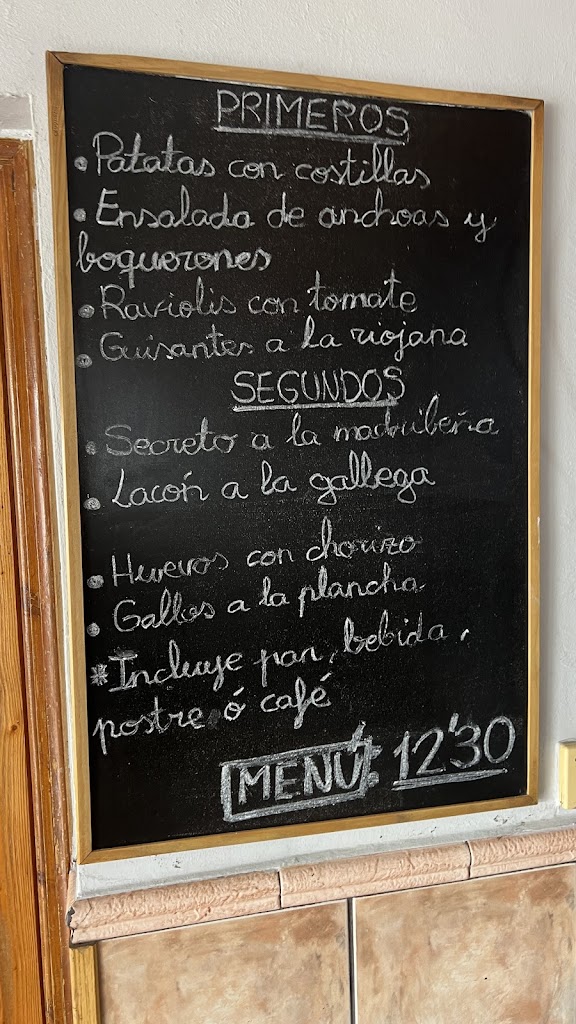 Restaurante El Cazador — Carta
