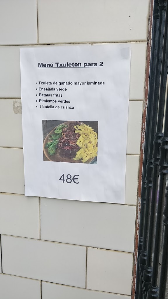 Bar Serapio — Carta