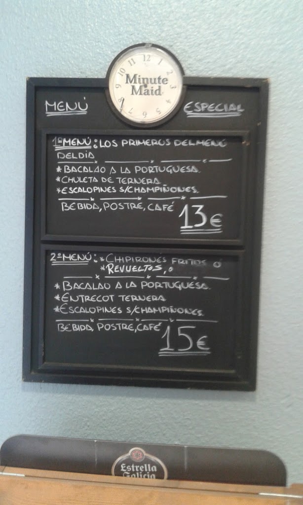 Bodegon O Ribeiro — Carta