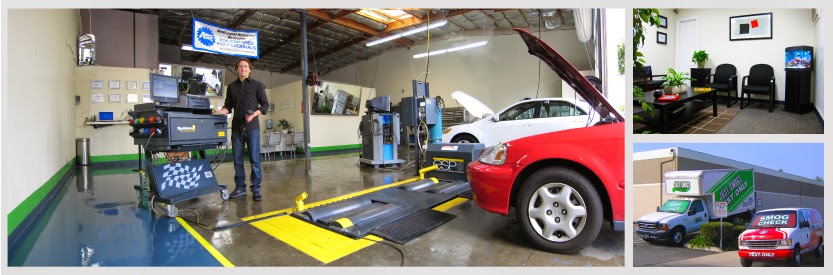 Smog inspection station in Huntington Beach