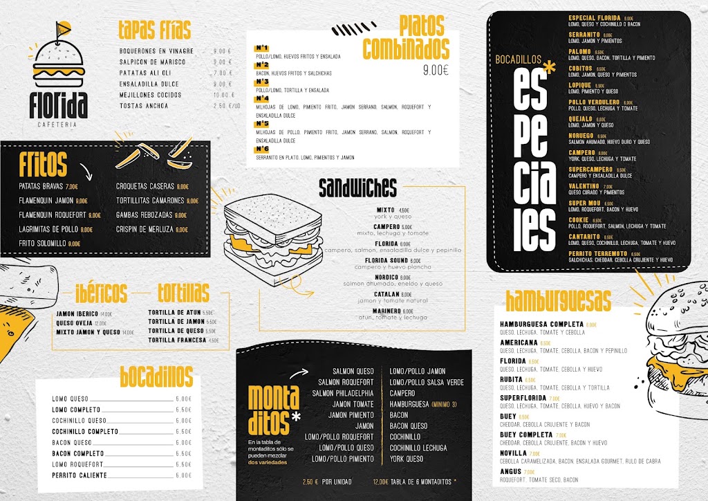 Cafeteria Florida — Carta