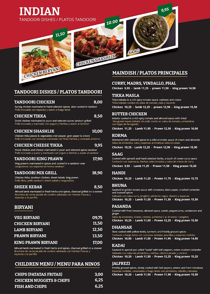 Three Flavors Restaurant Indian, Italian, Mexican — Carta
