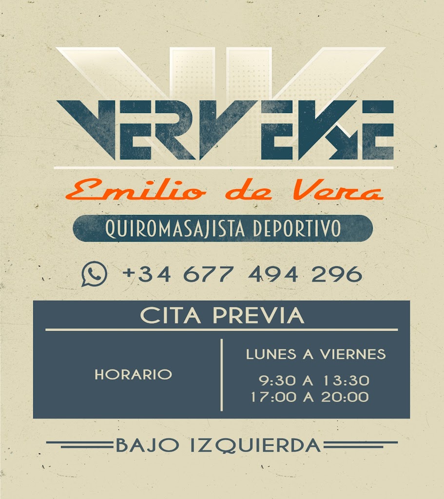 Emilio de Vera - Verveke - Quiromasajista Deportivo