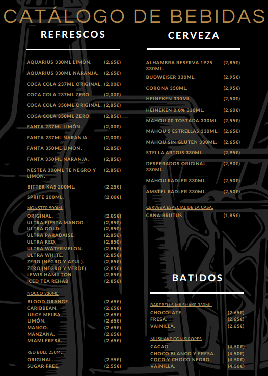 KHROMO LOUNGE SHISHA BAR — Carta