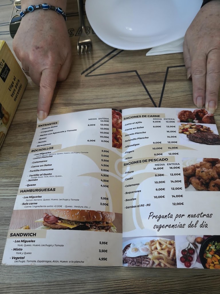 Bar Los Migueles — Carta