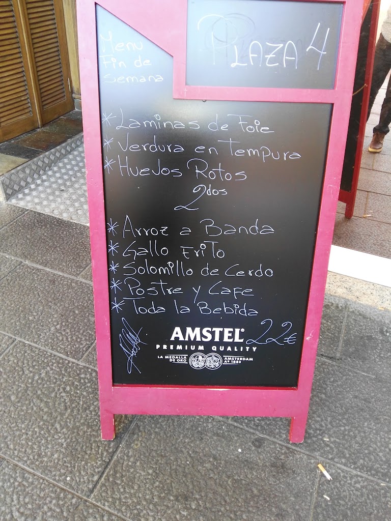 Plaza4 Gastrobar — Carta