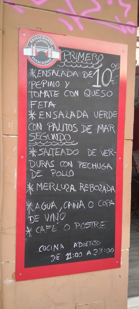 Cafe & restaurant Estaciones — Carta