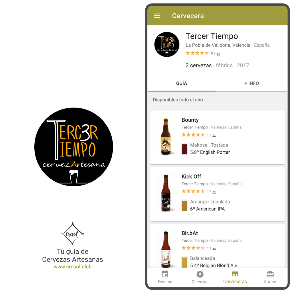Cervezas Terrissa — Carta