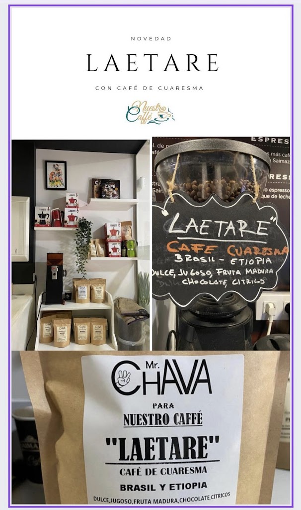 Nuestro Caffe — Carta