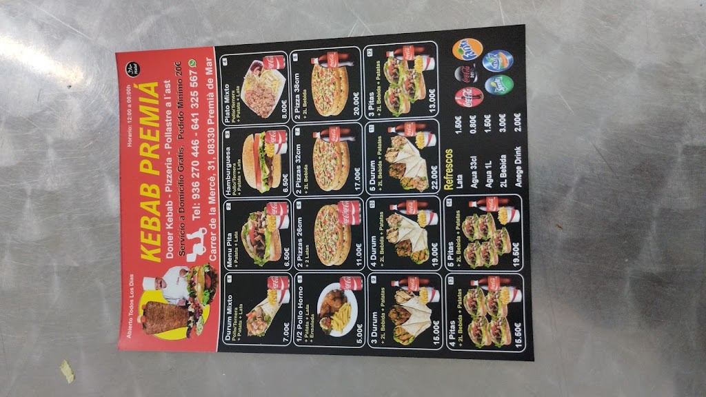 Kebab Premia — Carta