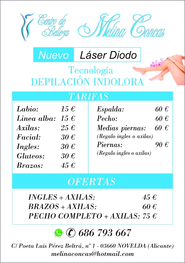 Centro De Belleza Melina Concas — Carta