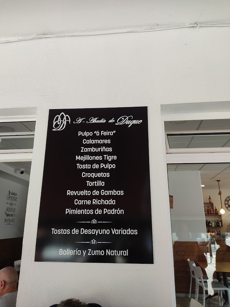Cafe-Bar Duque — Carta
