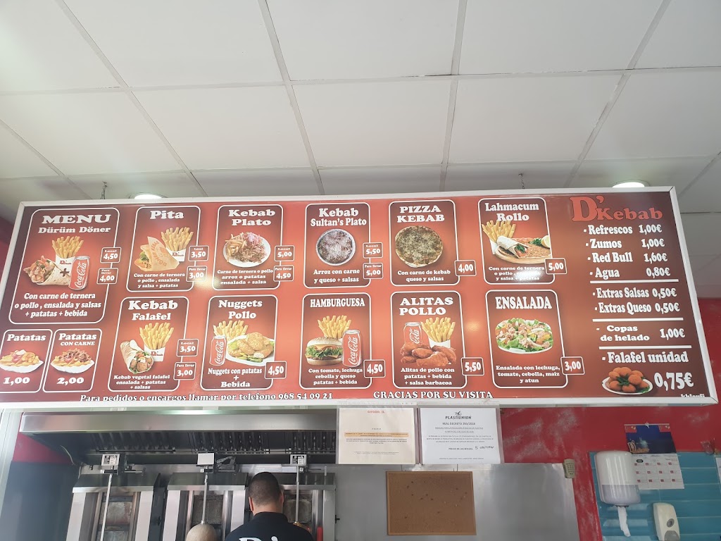 D' Kebab La Union — Carta