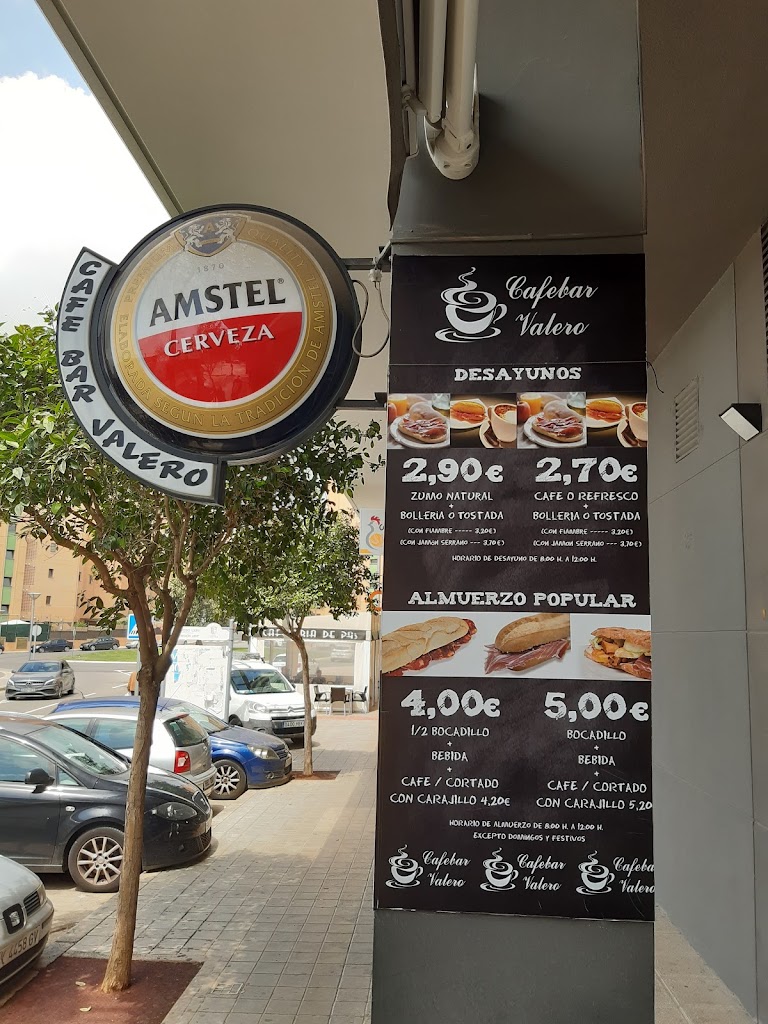 Bar Cafeteria Valero — Carta
